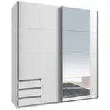 möbel-direkt.de Schwebetürenschrank Emden 179 x 198 x 65 cm Weiß