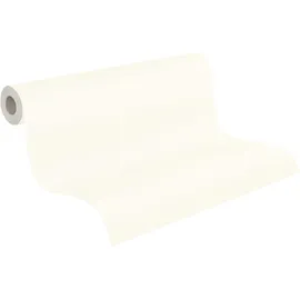 A.S. Création Vliestapete Uni Weiß – 1,005.00 x 53.00 cm