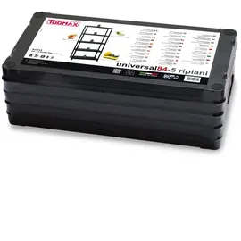 Toomax Steckregal Kunststoff 180 x 80 x 40 cm schwarz