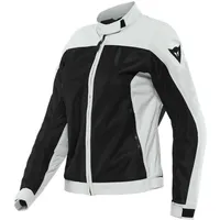 Dainese Sevilla Air Tex Jacket, Motorradjacke Sommer, Damen, Schwarz/Glacier-Gray,