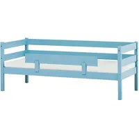 Hoppekids Einzelbett »ECO Comfort Kinderbett, Kiefer Massivholz, Jugendbett inkl. Rollrost«, 70x160 cm, wahlweise in verschieden Farben/ Matratze/ Absturzsicherung, blau