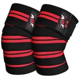 AQF Kniebandage, Kraftraining Kniebandage Männer Damen - IPL USPA Genehmigt Fitness Knieschützer, Elastische Kniebandagen Fur Bodybuilding, Sport & Training