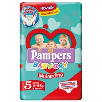 Pampers Baby-Dry Rüschenhöschen 5 Junior 12-18 Kg.14 Stück Pannol. Made IN Italy