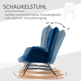 Homcom Schaukelsessel Polyester, Schaumstoff