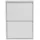 [en.casa] Sokndal 50 x 71 x 15 cm Schuhkipper Metall / weiß
