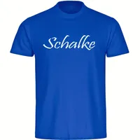 Multifanshop Kinder T-Shirt - Schalke - Schriftzug - Druck