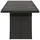 vidaXL Gartentisch mit Glasplatte 240 x 90 x 75 cm Schwarz
