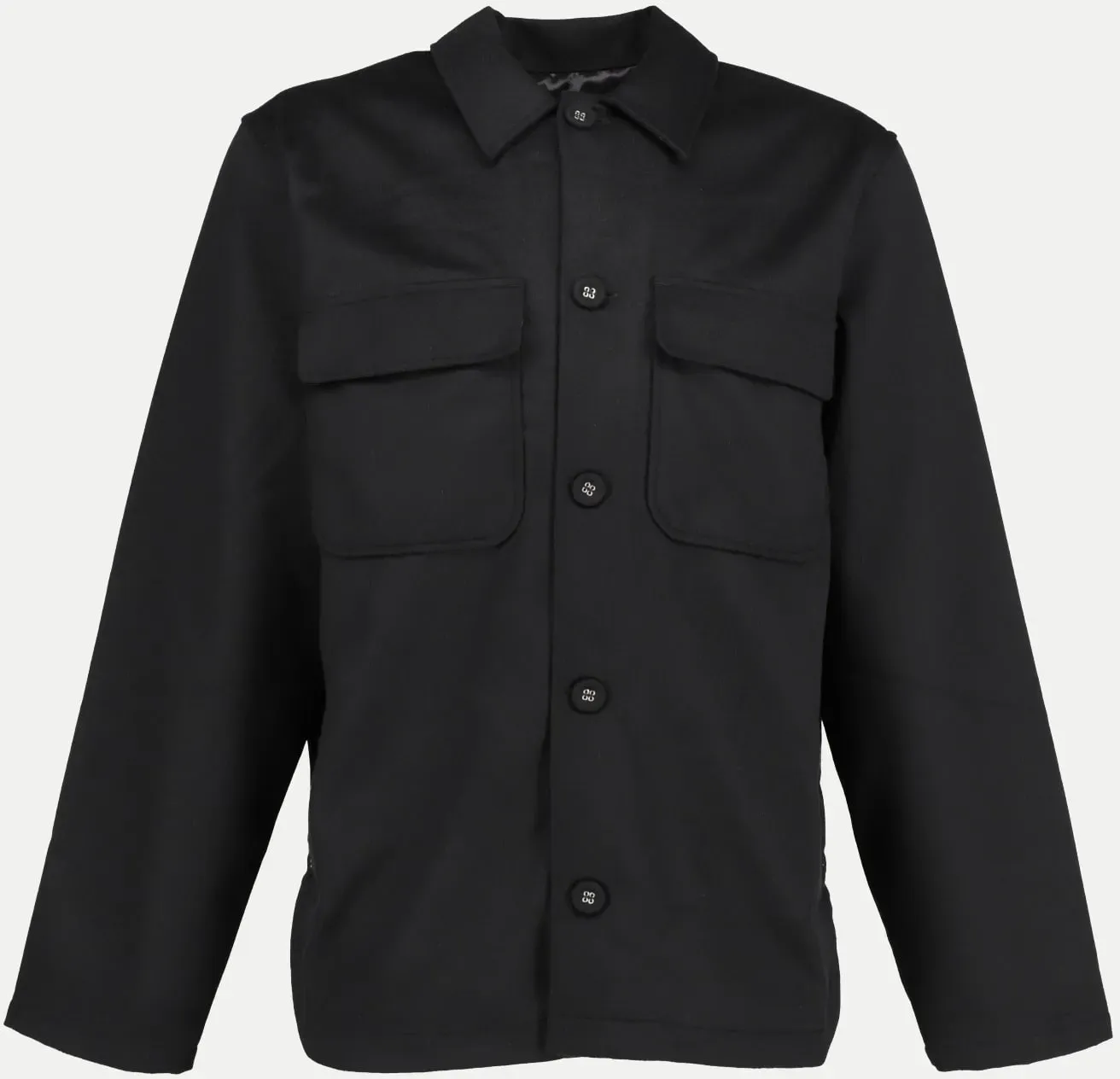 Overshirt Haby aus Kaschmir-Mix Schwarz M