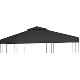 Pavillon-Ersatzdach 310 g/m2 Dunkelgrau 3x3 m