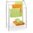 Relaxdays Handtuchständer 3 armig Silber
