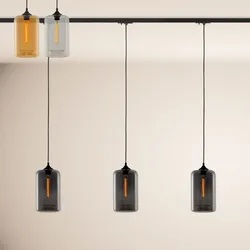 s.luce Cruet Up Esstisch-Hängeleuchte 1-Phasen-Schiene Mitteleinspeiser