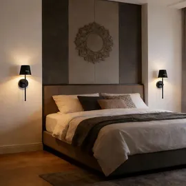ideoon lights Elegante LED Wandleuchte (180 lm) 4er-Set Schwarz