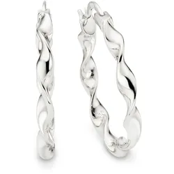 Paar Creolen »Schmuck Geschenk Silber 925 Ohrschmuck Ohrringe Silber Gold«, 28668004-0 silberfarben