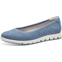 s.Oliver Damen Ballerinas Plateau Bequem, Blau (Indigo), 40