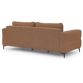 S-Style Couch Strukturstoff 3-Sitzer Rot