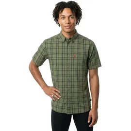 Fjällräven Övik Lite Kurzarmhemd Grün / Dunkelblau M