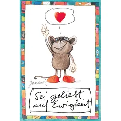 LuckyLinde Wanddekoobjekt »Sei geliebt auf Ewigkeit«, (1 St.), Exklusive JANOSCH Kindermotive, Stahlschild LuckyLinde bunt