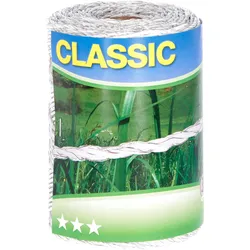 Kerbl Classic Weidezaunlitze, 250m weiß 6x 0,20 weiß - 449114 - weiß