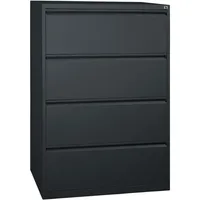 Gürkan Hängeregistraturschrank 76 x 132 x 62 cm schwarz