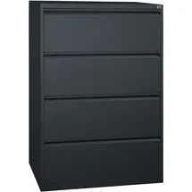 Gürkan Hängeregistraturschrank 76 x 132 x 62 cm schwarz