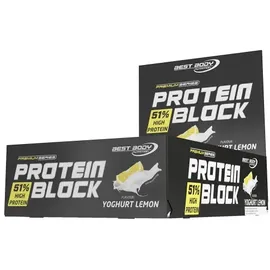 Best Body Hardcore Protein Block Joghurt-Lemon Riegel 15 x 90 g