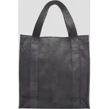 s.Oliver Shopper Veloursleder Grau/Schwarz
