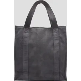 s.Oliver Shopper Veloursleder Grau/Schwarz