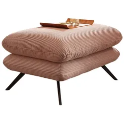 KAWOLA Hocker CHARME Hockerbank groß Cord rosa
