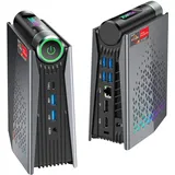 acemagician RGB Mini PC Шin11, AMD Ryzen 9 6900HX (bis zu 4,9 GHz),16GB DDR5 512GB NVME PCIe3.0 SSD, Radeon 680M Micro Desktop Computer Für Bussiness/Office/Light Gaming Einstellbar in 3-Modi|WIFI6|Dual Lüfter