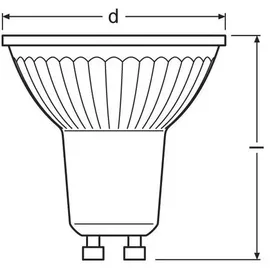 Osram LED Spot Strahler Parathom Dim Par16 50 GU10 4,5w 4000k Parathom Dim Par16 50