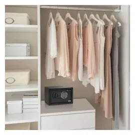 HJH Office Tresor Safe COMPACT III Stahl