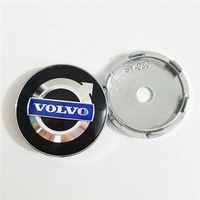 4 Stück Nabenkappen für Volvo 60mm, Nabendeckel, Felgenkappen, Radnabenabdeckung, Felgendeckel, Staub/mit Logo