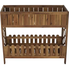 Mendler Hochbeet HWC-P83 90 x 95 x 31 cm Braun