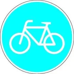 VKZ.237 Ronde 600mm Sonderweg Radfahrer RAL-Gütezeichen Folie RA1