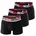 UMBX-DAMIENTHREEPACK rot schwarz weiß S 3er Pack