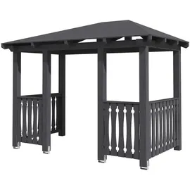 SKANHOLZ Vordach Wismar 8 351 x 192 cm schiefergrau
