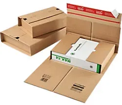 ColomPac Buchbox Karton 210 (B) x 300 (T) x 100 (H) mm Braun 20 Stück
