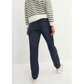 bonprix Schlupfjeans (Packung, 2-tlg) lockere loose fit Passform, elastischer Bund mit Kordelzug blau 44