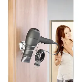 Wenko Föhnhalter Turbo-Loc Befestigen ohne Bohren Chrom 7,5 cm hoch