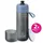 Brita Active blau 2-Scheiben-Filterflasche - Silber