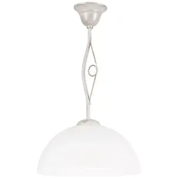 Licht-Erlebnisse Deckenleuchte Shabby Weiß Metall Ø33cm Rustikal