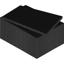 Kangaro Schaumstoffplatte DIN A4 Schwarz 29,7x21cm - 10mm - 10er Pack - DIY für Handwerk, Präsentation, Modellbau, Passepartout