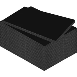 Kangaro Schaumstoffplatte DIN A4 Schwarz 29,7x21cm - 10mm - 10er Pack - DIY für Handwerk, Präsentation, Modellbau, Passepartout