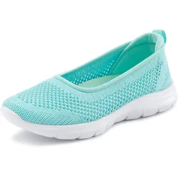 Sneaker Ballerinas, ultraleichter Slipper, Slip-On-Sneaker, Freizeitschuh VEGAN, Gr. 36, mint, , 82634216-36