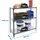 Proregal Schwerlastregal Small Metal Shark HxBxT 100 x 80 x 40 cm Fachlast 180 kg Anthrazit-Weiß