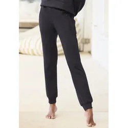 Sweathose FRENCH CONNECTION, Damen, Gr. 36/38, N-Gr, schwarz, Obermaterial: 55% Viskose (LENZING ECOVERO), 40% Polyester, 5% Elasthan. Taschenfutter: 100% Polyester, unifarben, Basic, bequem lang, Hosen