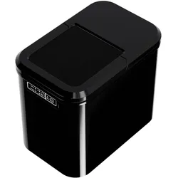 TroniTechnik® Eiswürfelmaschine Eiswürfelbereiter, Ice Maker, 12kg/24h, 2,2 Liter Wassertank, 2 Größen, Selbstreinigung, schwarz