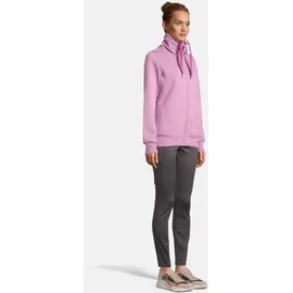 salzhaut Sweatjacke SALZHAUT "Sweatjacke RACKELN - UNI", Damen, Gr. XS, rosa (pale), Obermaterial: 80% Baumwolle CO. 20% Polyester PES., Sweatjacken Sweatjacke