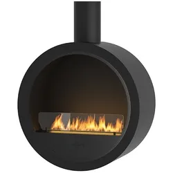 OutInFire INCYRCLE – Biokamin Bioethanol-Kamin mit abgehängter Decke – Schwarz