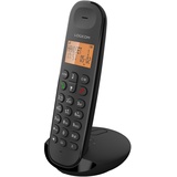 Logicom ILOA 155T Schnurloses Festnetztelefon mit Anrufbeantworter – Solo – Analoges und DECT-Telefon – Schwarz